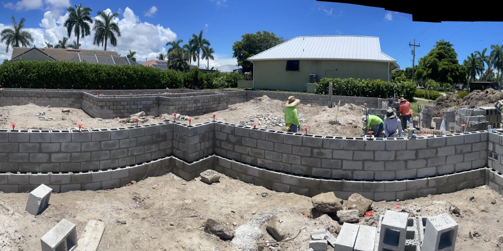 Masonry / Block Construction completed by ERT Construction